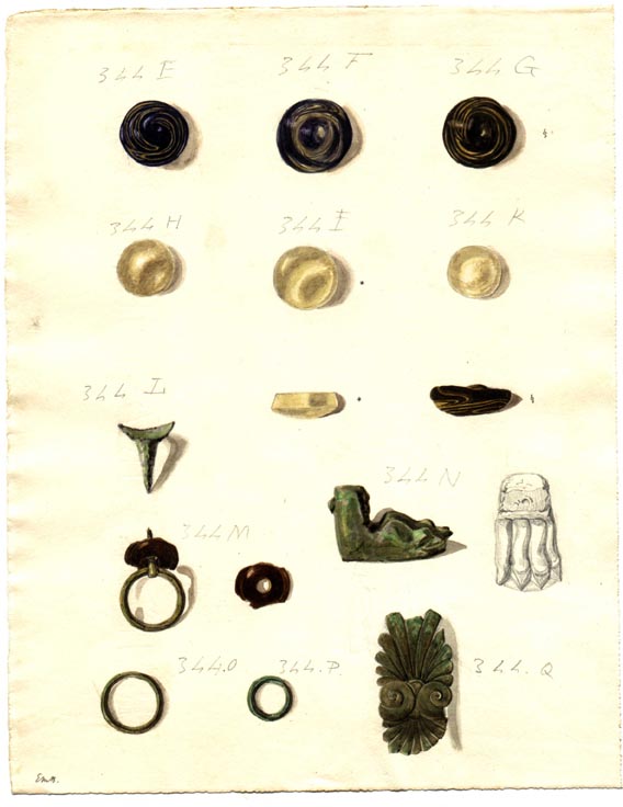 344 - collection of small bronze objects